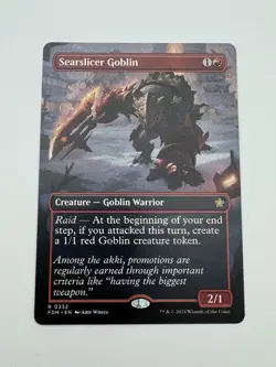 Searslicer Goblin (Borderless) 0332 Foundations FDN Magic The Gathering MTG NM - Image 1
