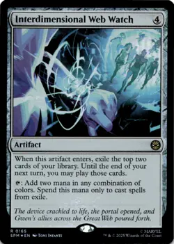 MTG Interdimensional Web Watch Foil NM Marvel's Spider-Man Magic 165 - Image 1