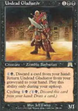 MTG - Undead Gladiator - Onslaught - NM, English Magic FLAT RATE SHIP - Image 1