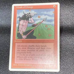 Magic The Gathering 4th Edition Winds of Change MTG TCG CCG Fourth - Image 1