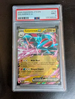 2025 Pokemon | Salamence ex 114/159 Sv09: Journey Together | PSA 9 - Image 1