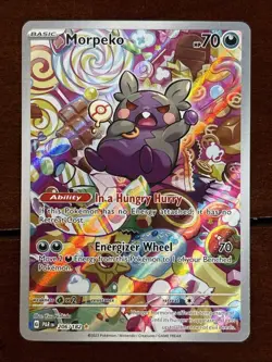 Pokemon Paradox Rift Morpeko 206/182 Illustration Rare Holo - Image 1