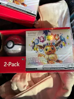 Pokemon TCG Prismatic Evolutions Elite Trainer Box ETB W/ Pokeball Tin *Pokeball - Image 1