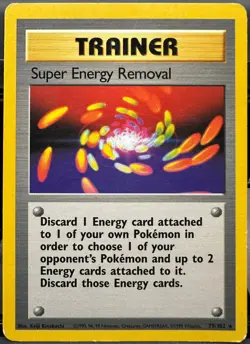 Super Energy Removal 79/102 Base Set Pokemon TCG 1999 LP - Image 1