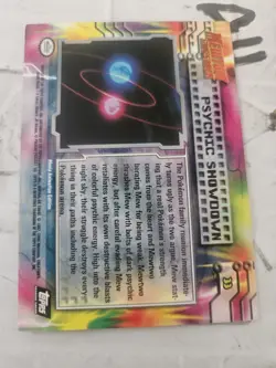 Pokemon Topps #33 Psychic Showdown Mewtwo Strikes Back Movie Black logo - Image 2