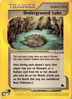 Underground Lake 141/144 - Skyridge - Pokemon - MP - Image 1