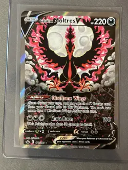 Galarian Moltres V 177/198 Chilling Reign Alternate Art Rare Pokemon - Image 1