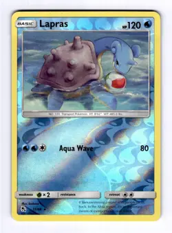 Lapras Hidden Fates #17 (2019) Rare Reverse Holo NM Pokemon - Image 1