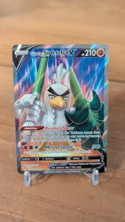 Galarian Sirfetch'd V Pokemon Vivid Voltage Sword & Shield Full Art 174/185 - Image 1