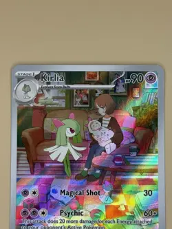 Kirlia - 212/198 - Illustration Rare Pokemon Scarlet & Violet - Base Set NM - Image 2