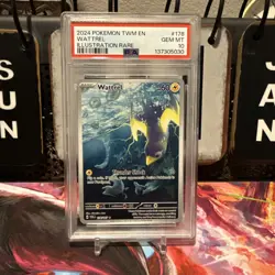 PSA 10 2024 Pokemon Wattrel SV Twilight Masquerade TWM EN #178 Illustration Rare - Image 1