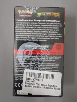 Pokemon TCG Mega Evolution Half Booster Box (18 Packs) Sealed - Image 3