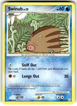 Pokemon TCG Legends Awakened Swinub 123/146 - Image 1