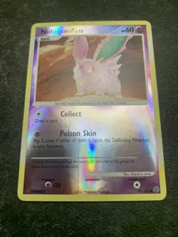 Pokemon TCG Nidoran 97/132 Secret Wonders Reverse Holo NM w/ Print Line - Image 1