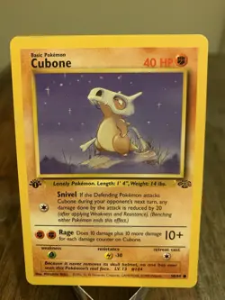 Pokemon TCG Cubone 50/64 First Edition 1st - LP lightly played - Image 1