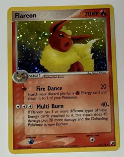 Pokemon TCG Flareon EX Unseen Forces 5/115 Holo Rare - Image 1