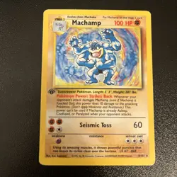 Machamp 8/102 Base Set Holo Rare 1st Edition 1999 WOTC Pokemon TCG - Image 1