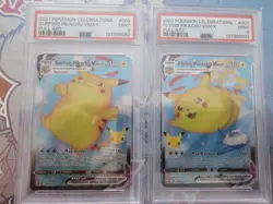Pokemon Celebrations Flying & Surfing Pikachu VMAX 007 009 PSA 9 Sequential - Image 1