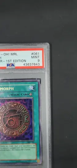 Yu-Gi-Oh! Megamorph MRL-061 1st Edition Ultra Rare (2002) PSA Mint 9 - Graded - Image 3