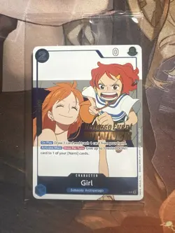 Bandai One Piece Card Game Character Card Girl Release Event Winner Promo - Image 1
