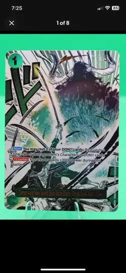 One Piece TCG Demon Aura Nine Sword Style Asura Blades OP12-037 Alt Art English - Image 3