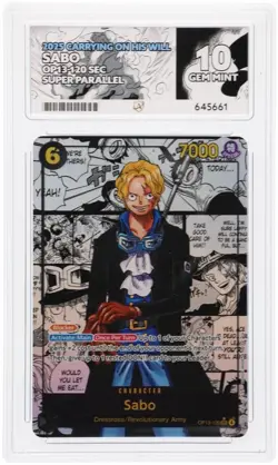 Sabo OP13-120 Manga Alternative Art Carrying On His Will One Piece TCG ACE 10 GM - Image 1