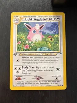 Pokemon Card - Light Wigglytuff 1st Edition - 54/105 - Neo Destiny - 2002 - Image 1
