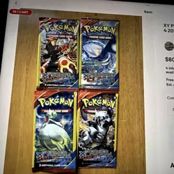 XY Primal Clash 3-Card Booster Pack Art Set of 4 2015 Pokemon TCG New Sealed - Image 2