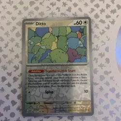 Pokemon Card Ditto Scarlet & Violet 151 Reverse Holo Rare 132/165 Near Mint - Image 1