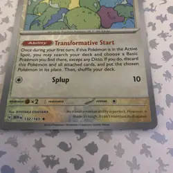 Pokemon Card Ditto Scarlet & Violet 151 Reverse Holo Rare 132/165 Near Mint - Image 2