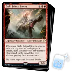 ETALI, PRIMAL STORM X4 Commander 2020 Magic MTG MINT CARD - Image 1