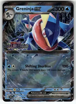 Greninja ex (Stellar Crown Stamped) 041/142 NM Pokemon Card TCG - Image 1