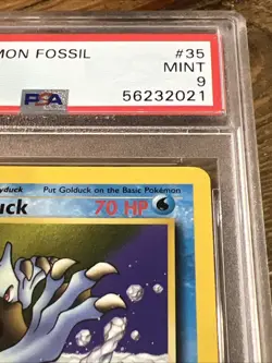 Golduck 35/62 1st Edition Fossil Non Holo Pokemon Card 1999. PSA MINT 9 - Image 4