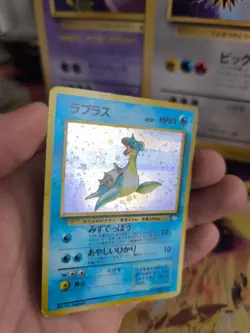 Pokemon Karte Card Lapras Mysterious Of Fossil Holo Wotc japanese Good Swirl - Image 3