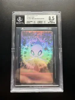 2001 Pokemon Celebi phone card ghost Holo Bgs 8.5- Pokemon 4Ever - Image 1