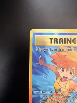 Misty's Determination 108/108 Textured Full Art Pokemon Card - NM/Mint - Image 4