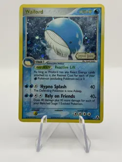 WAILORD 14/92 EX Legend Maker HOLO RARE Pokemon card MP - Image 1