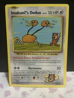 ImakuniU's Doduo 112/108 XY - Evolutions Secret Rare Pokemon Card | NM - Image 1