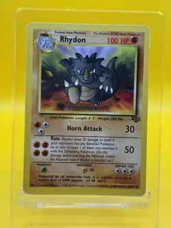Pokemon TCG Rhydon Jungle Unlimited Edition Uncommon Card 45/64 - Image 1