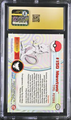 CGC 10 PRISTINE Mewtwo 2000 Series 3 Topps 150 Pokemon Card - Image 2