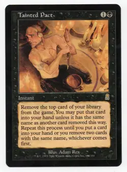 Tainted Pact, Rare Black Instant, Odyssey Regular, NM, Adam Rex - Image 1