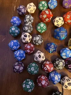 MTG Spindown Dice - D20 Dice - Magic The Gathering Bulk Spindown Lot (58 total) - Image 2