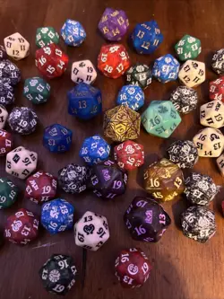 MTG Spindown Dice - D20 Dice - Magic The Gathering Bulk Spindown Lot (58 total) - Image 3