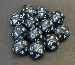 MTG - Murders at Karlov Manor Spindown D20 - Lot of 12 Dice - BLUE - Image 1