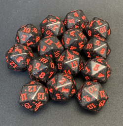 MTG - Murders at Karlov Manor Spindown D20 - Lot of 11 Dice - RED - Image 1