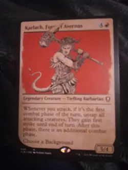Karlach, Fury of Avernus 400 Non Foil Showcase Mythic Baldur's Gate Magic TCG NM - Image 1