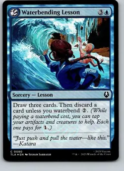 Waterbending Lesson - TLA - FOIL - 80 - MTG - Image 1