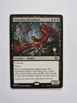 Hoarding Broodlord Silver Promo Stamp March of the Machine [ Magic MTG ] - Image 1