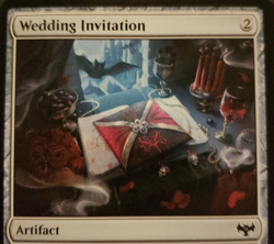 1x MTG Magic The Gathering Wedding Invitation [Innistrad Crimson Vow] #260 - Image 2