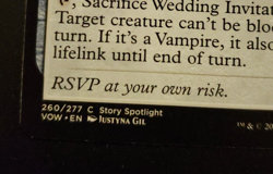 1x MTG Magic The Gathering Wedding Invitation [Innistrad Crimson Vow] #260 - Image 3